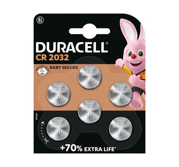 Lot de 6 Piles SPE 2032 - Duracell