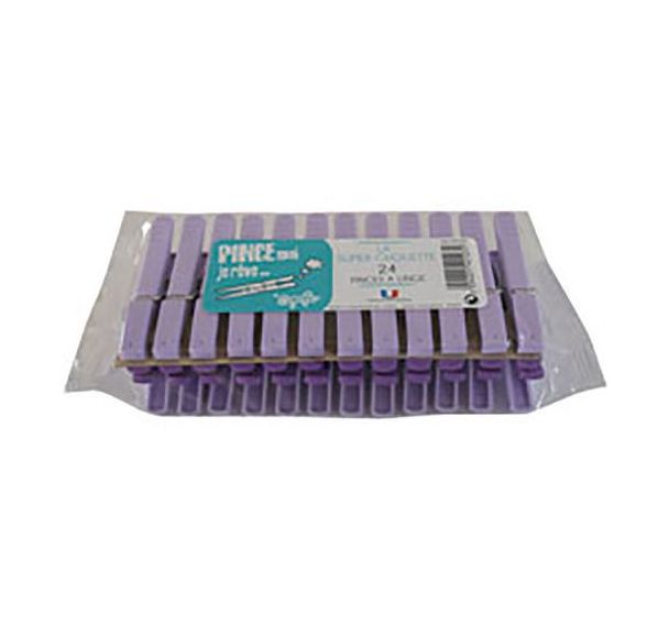 Lot de 6 Pince à linge en plastique x24 la super chouette