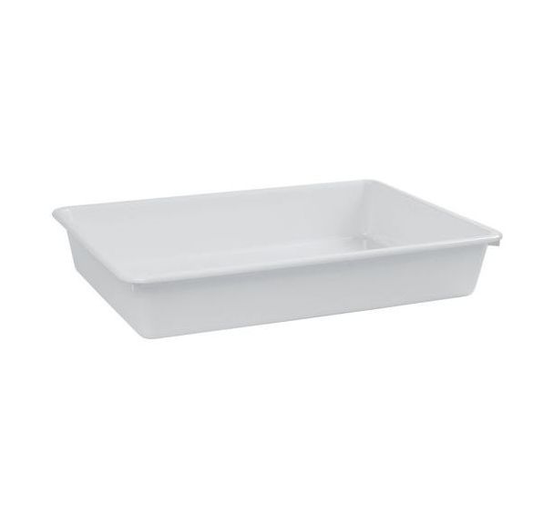 Lot de 6 Plat HIPS 49 cm HIPS Blanc cassé