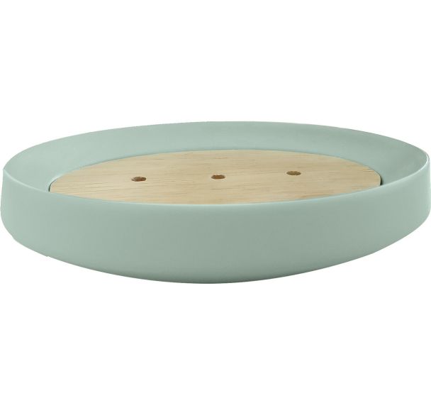 Lot de 6 Porte savon en polyrésine et bois Surf spray