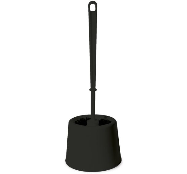 Lot de 6 Pot boule et brosse WC - Noir
