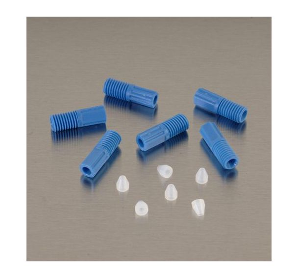 Lot de 6 Raccords à compression HPLC en PTFE 2812 - Justrite