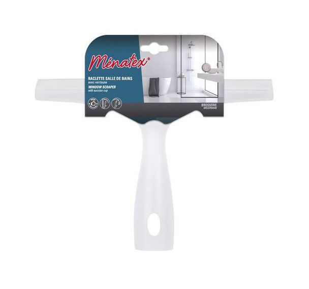 Lot de 6 Raclette salle de bain avec ventouse - Ménatex