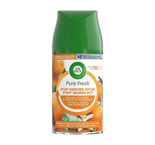 Lot de 6 Recharge Freshmatic Pure fresh agrumes - 250 ml - Airwick