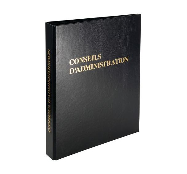 Lot de 6 Reliure registre 32x26cm 4 anneaux conseil administration