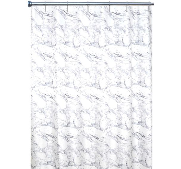 Lot de 6 Rideau de douche Marbre - Textile