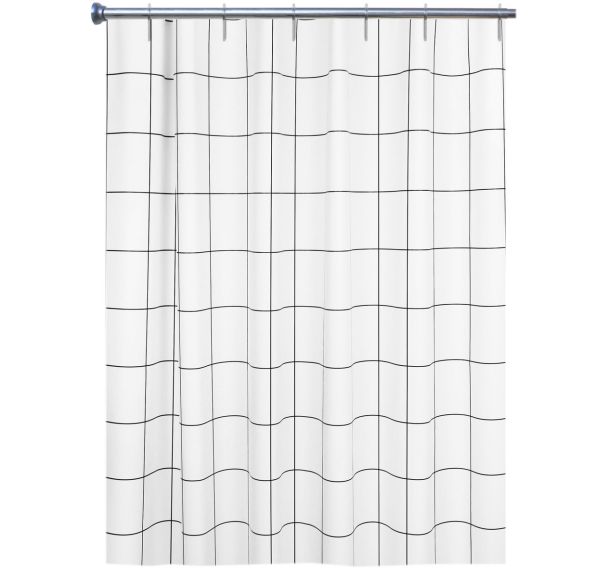 Lot de 6 Rideau de douche Tiles - EVA