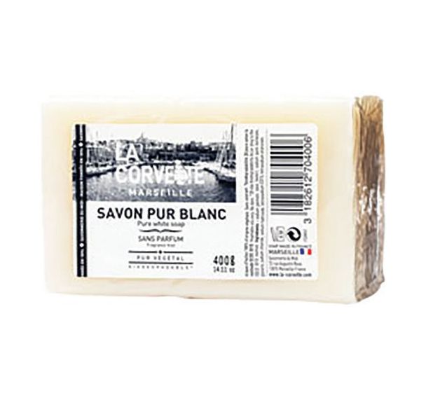 Lot de 6 Savon blanc pour le ménage 400g