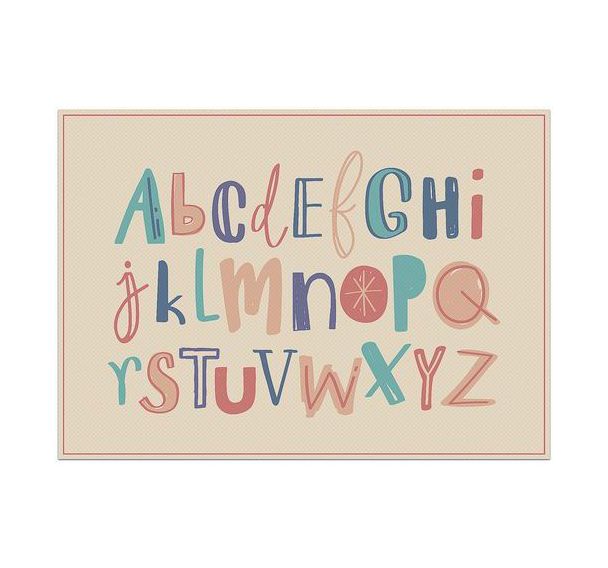 Lot de 6 Sets De Table Alphabet