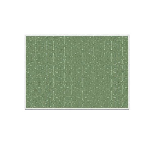 Lot de 6 Sets De Table Hexagone Vert