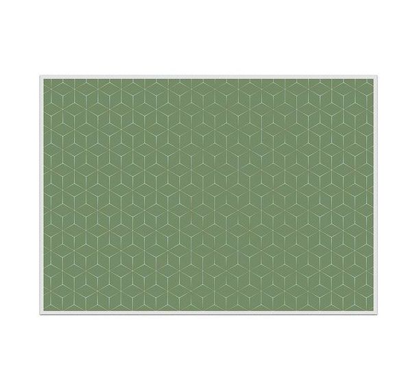 Lot de 6 Sets De Table Hexagone Vert