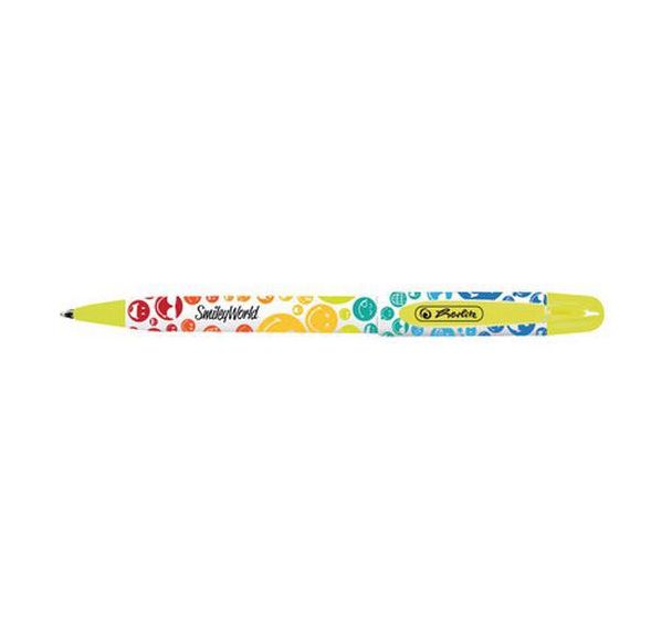 Lot de 6 Stylo à bille rétractable SmileyWorld ''Rainbow''