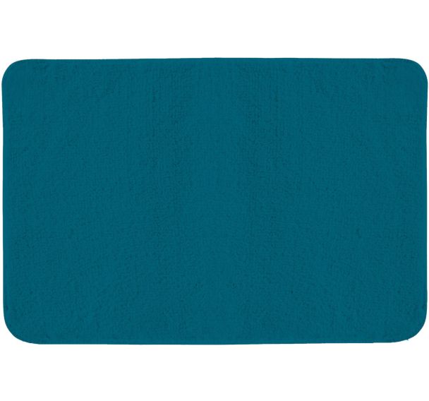 Lot de 6 Tapis de sortie de bain Bleu lagon - Mircofibre - 45x75 cm