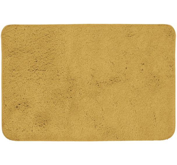 Lot de 6 Tapis de sortie de bain Curry - Mircofibre - 45x75 cm