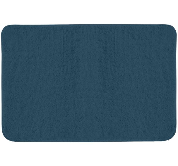 Lot de 6 Tapis sortie de bain Bleu Majolica - Mircofibre - 45x75 cm