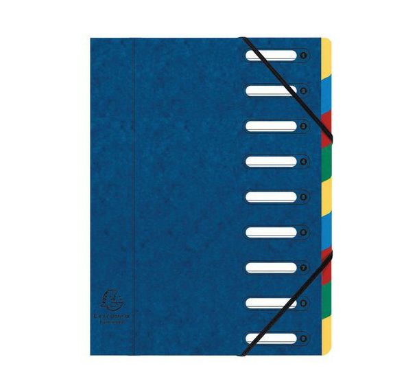 Lot de 6 Trieur harmonika® à fenêtres avec élastiques 9 compartiments