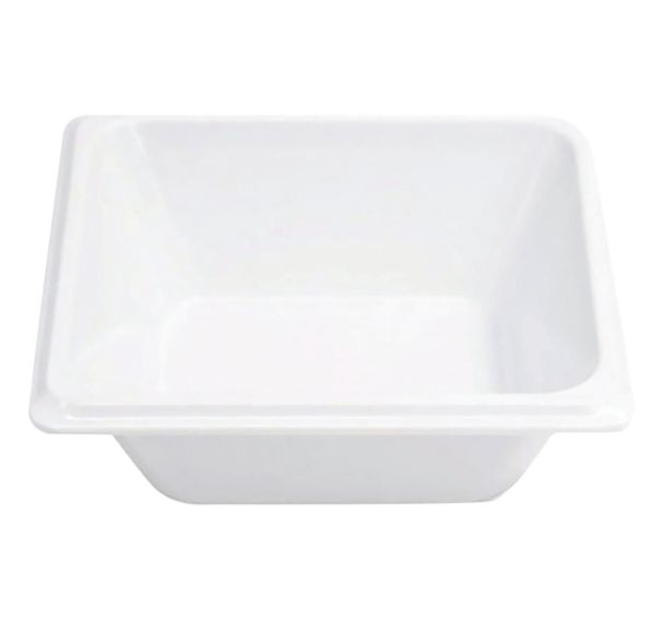 Lot de 6 bacs mélamine GN 1/8 - 13.8 x 11.4 x 6.5 cm - blanc