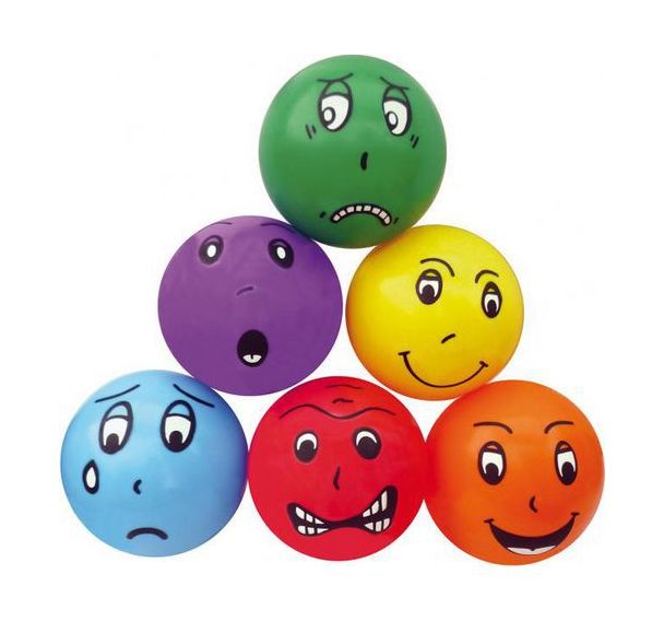 Lot de 6 balles émotions.