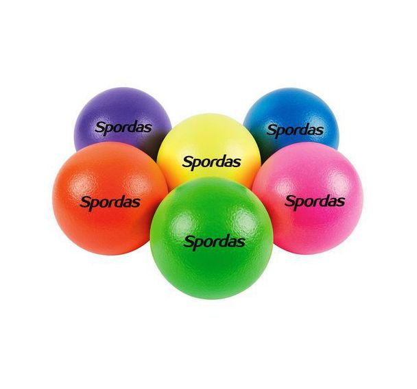Lot de 6 ballons peau d'éléphant fluo - 16cm