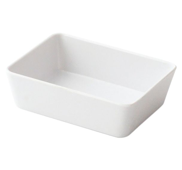 Lot de 6 barquettes 10 x 7,5 cm mélamine Plastorex