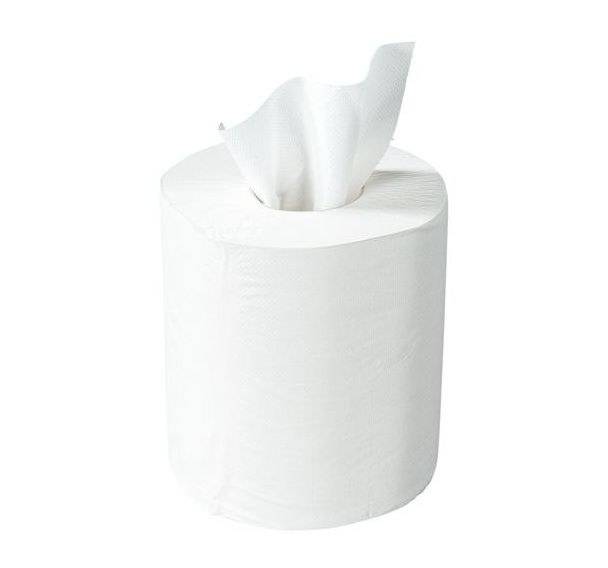 Lot de 6 bobine blanche dévidoir central 450 formats19x30 cm