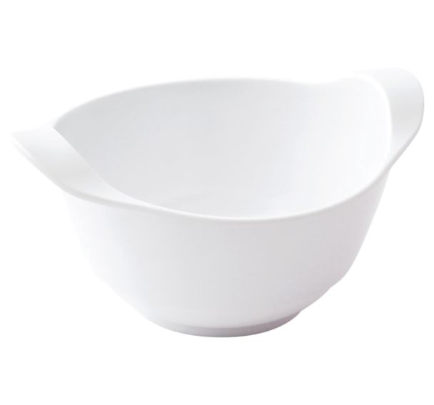 Lot de 6 bols à oreilles 35 cl toboggan mélamine - blanc
