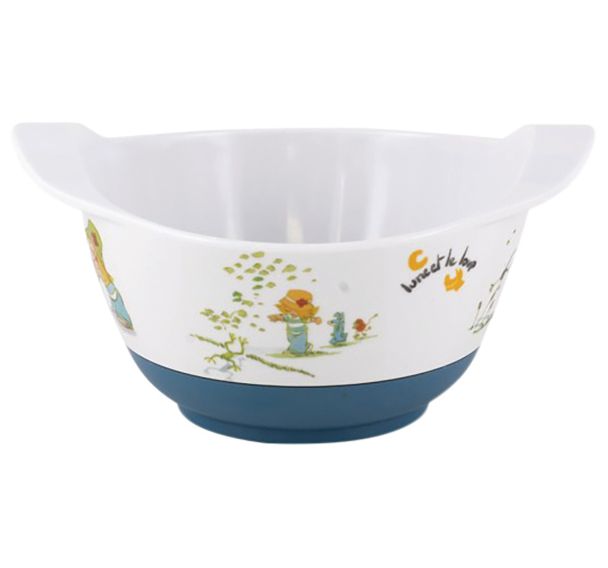 Lot de 6 bols bébé antidérapants en mélamine - 35 cl - Plastorex