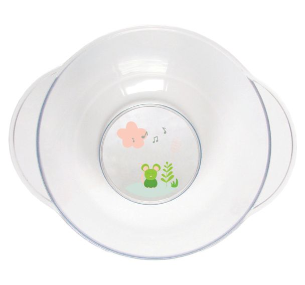 Lot de 6 bols copolyester 35 cl transparent souris verte