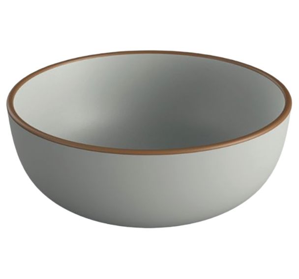 Lot de 6 bols en RPET recyclé 60 cl gris - Plastorex