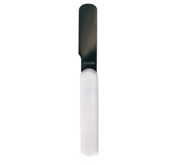 Lot de 6 couteaux blancs inox