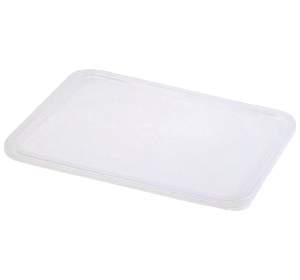Lot de 6 couvercles polypropylène pour plateau inox 3 compartiments
