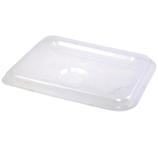 Lot de 6 couvercles polypropylène pour plateau inox 5 compartiments