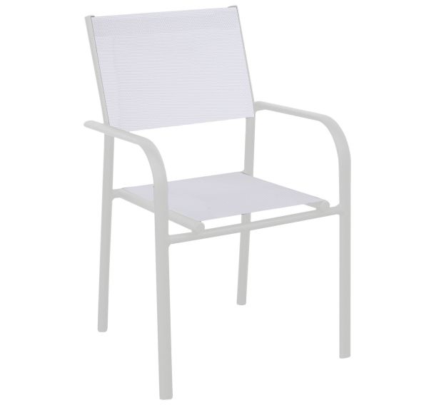 Lot de 6 fauteuils DUCA TPEP chiné/alu Proloisirs