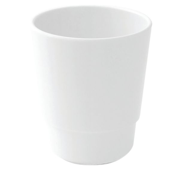 Lot de 6 gobelets mélamine 16 cl toboggan blanc