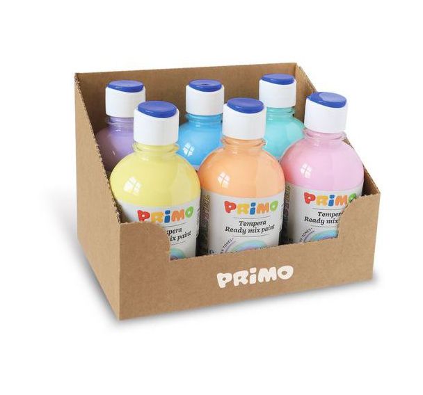 Lot de 6 gouache pastel 300ml