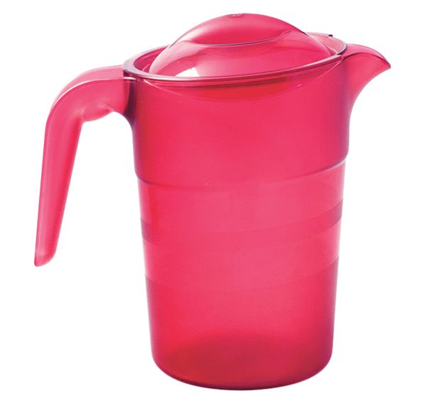 Lot de 6 pichets copolyester 1,5 L empilables avec couvercle Plastorex