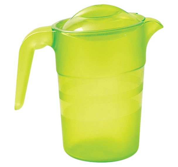 Lot de 6 pichets copolyester 1 L avec couvercle Plastorex