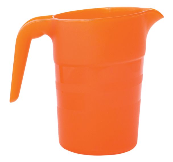 Lot de 6 pichets polypropylène 1,5 L empilables sans couvercle Plastorex
