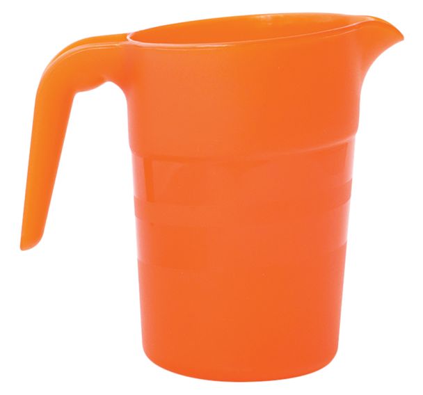 Lot de 6 pichets polypropylène 1 L sans couvercle Plastorex