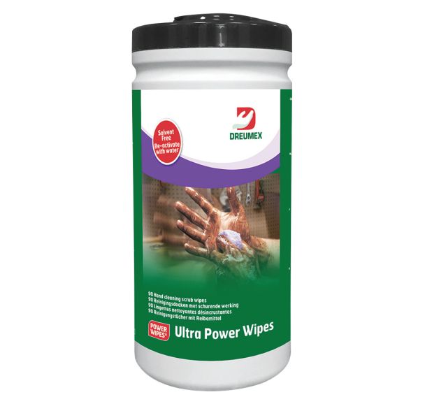Lot de 6  seaux de lingettes industrielles Power Wipes Dreumex