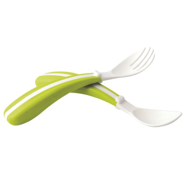 Lot de 6 sets de 2 couverts : 1 cuillère 1 fourchette - Plastorex