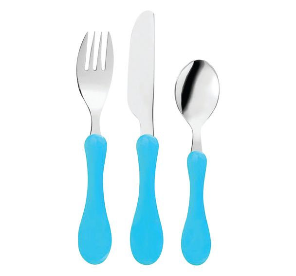Lot de 6 sets de 3 couverts manche ergonomique Plastorex