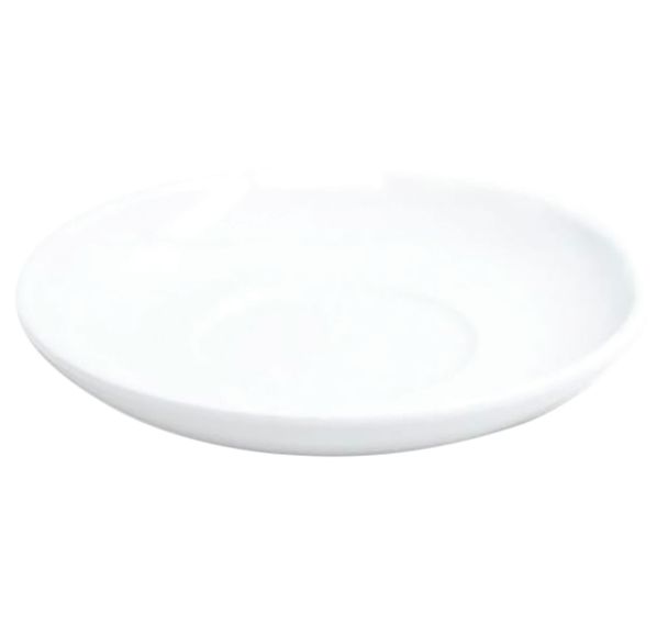 Lot de 6 sous tasses - mélamine blanche