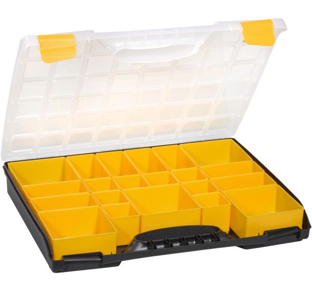 Lot de 7 Mallette compartimentée EuroPlus Flex noire 42-21 à 21 godets