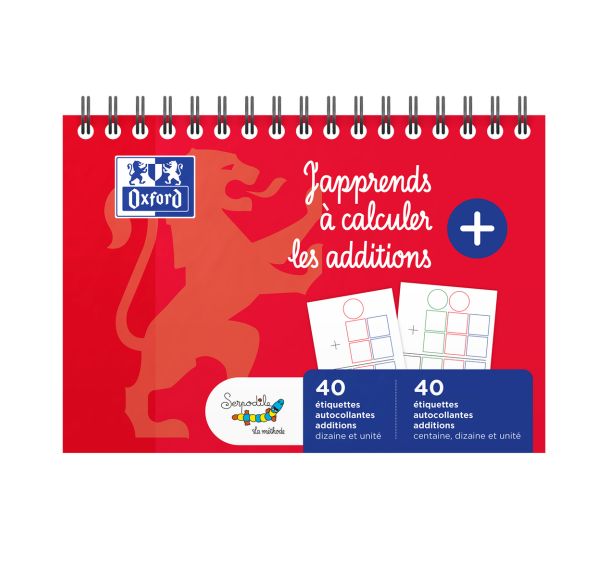 Lot de 80 stickers gabarit addition 6 x 5,5 cm