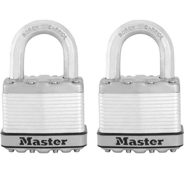 Lot de 8 Cadenas à clé en acier laminé Excell