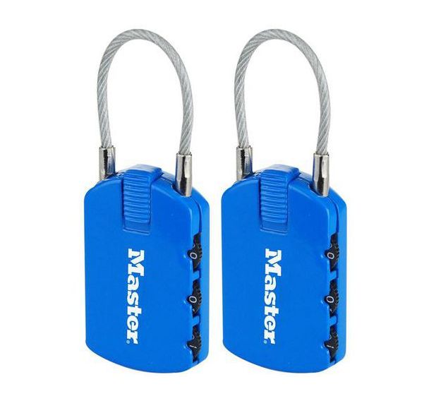 Lot de 8 Cadenas à combinaison porte-adresse multicolor 4684EUR