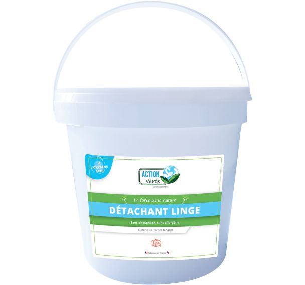 Lot de 8 Détachant linge poudre Ecocert en pot de 2 Kg