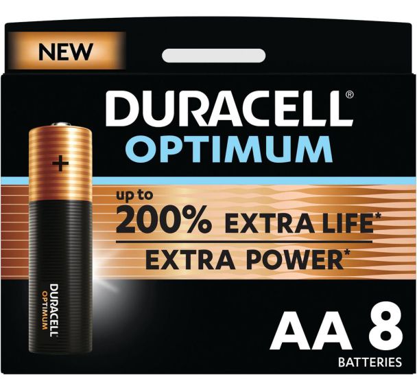Lot de 8 Duracell Optimum AA x8
