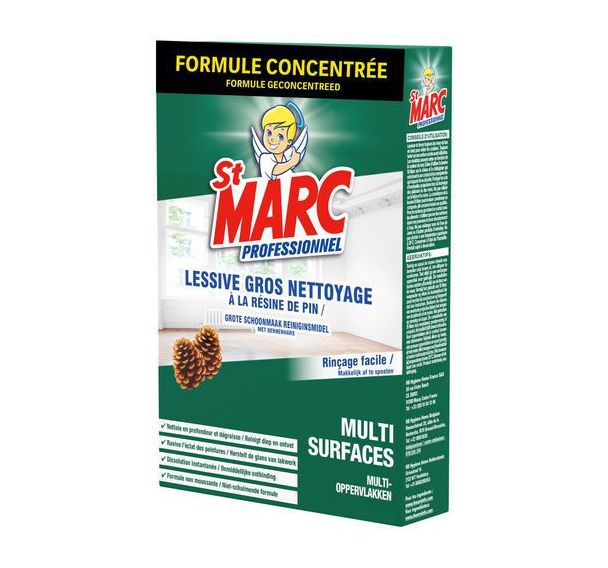 Lot de 8 Lessive professionnel résine de pin Formule concentrée 1 Kg